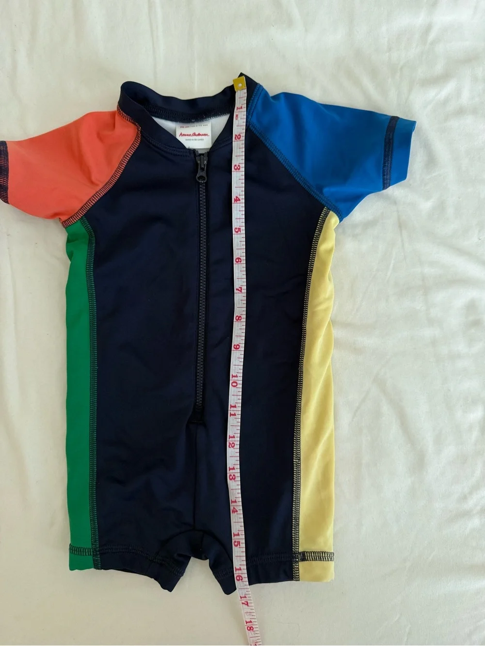 Hanna Anderson Baby Colorblock Rashguard & Swim Suit 6-12 month